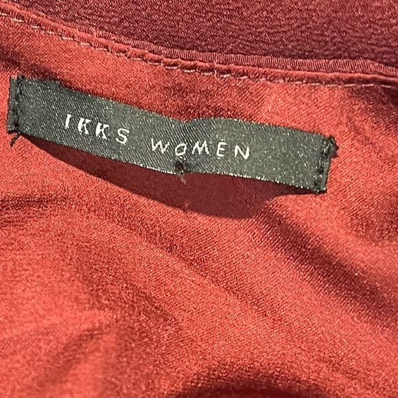 IKKS WOMEN – Burgundy Silk Dress/ tunic – Size 40 - Picture 2 of 10